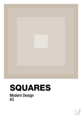 plakat: squares #3 - creamy mushroom-Illustrationer-A1two3