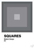 plakat: squares #3 - graphic charcoal-Illustrationer-A1two3