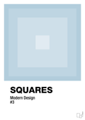 plakat: squares #3 - heavenly blue-Illustrationer-A1two3