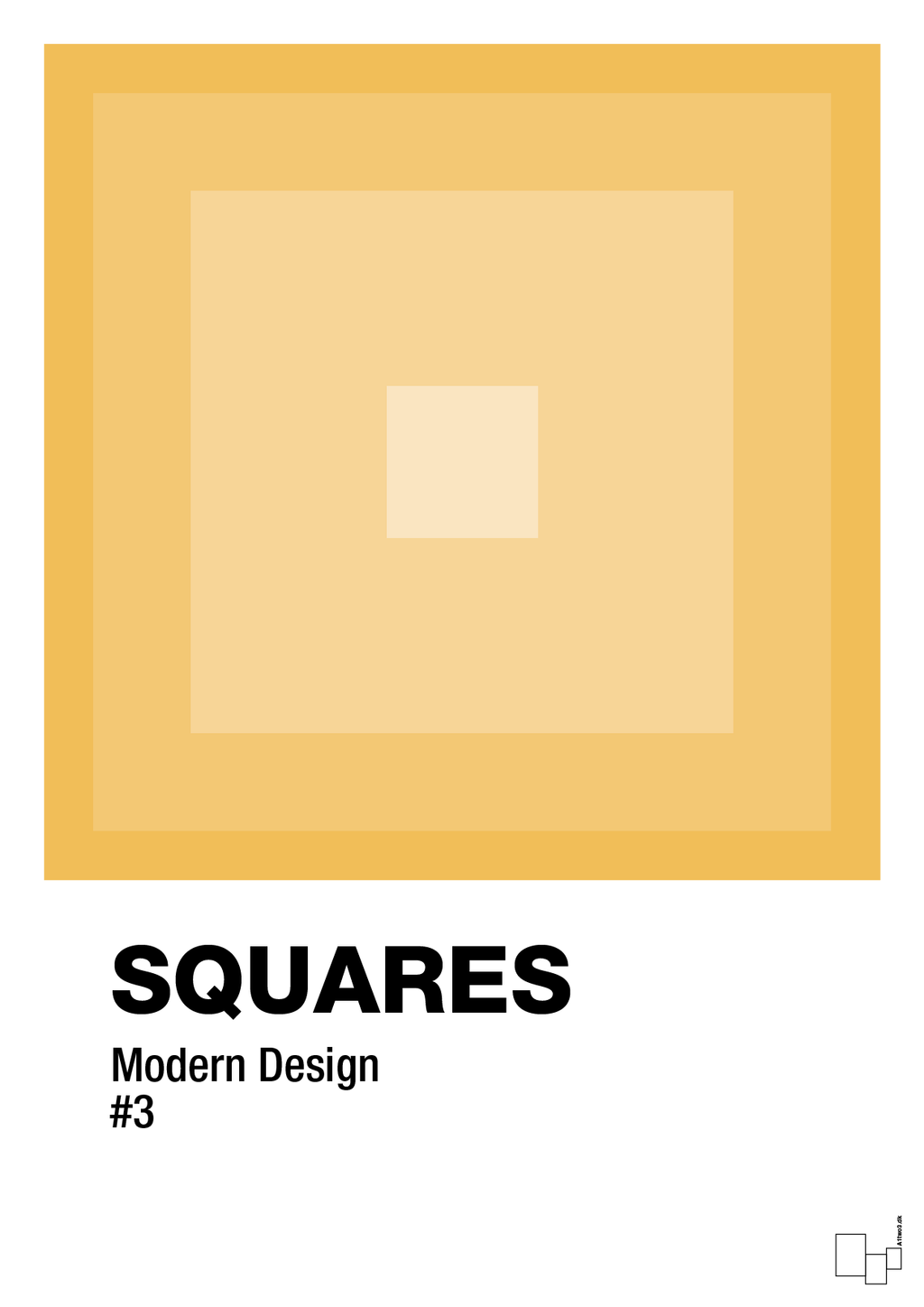 plakat: squares #3 - honeycomb-Illustrationer-A1two3