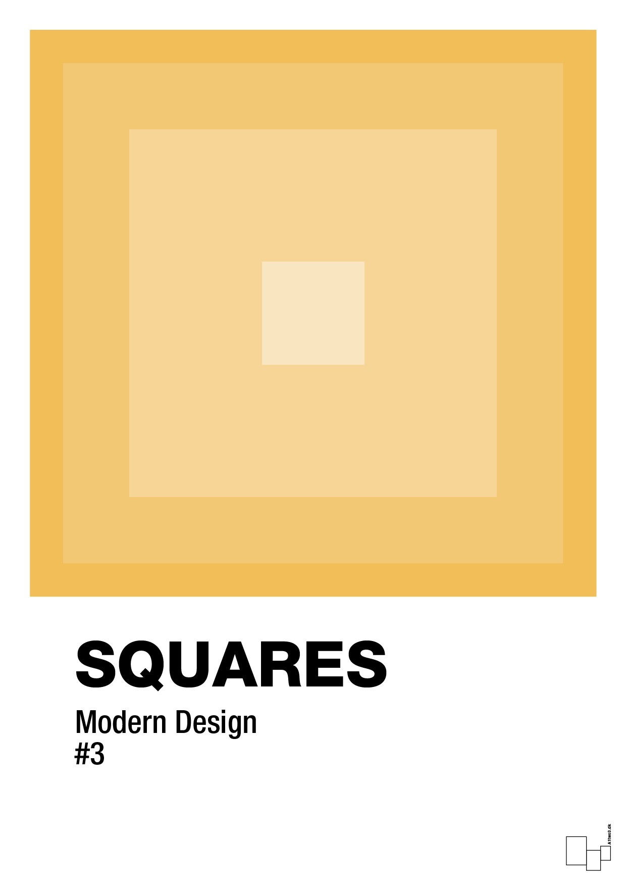 plakat: squares #3 - honeycomb-Illustrationer-A1two3