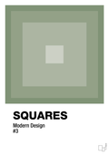 plakat: squares #3 - jade-Illustrationer-A1two3
