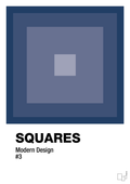 plakat: squares #3 - lapis blue-Illustrationer-A1two3