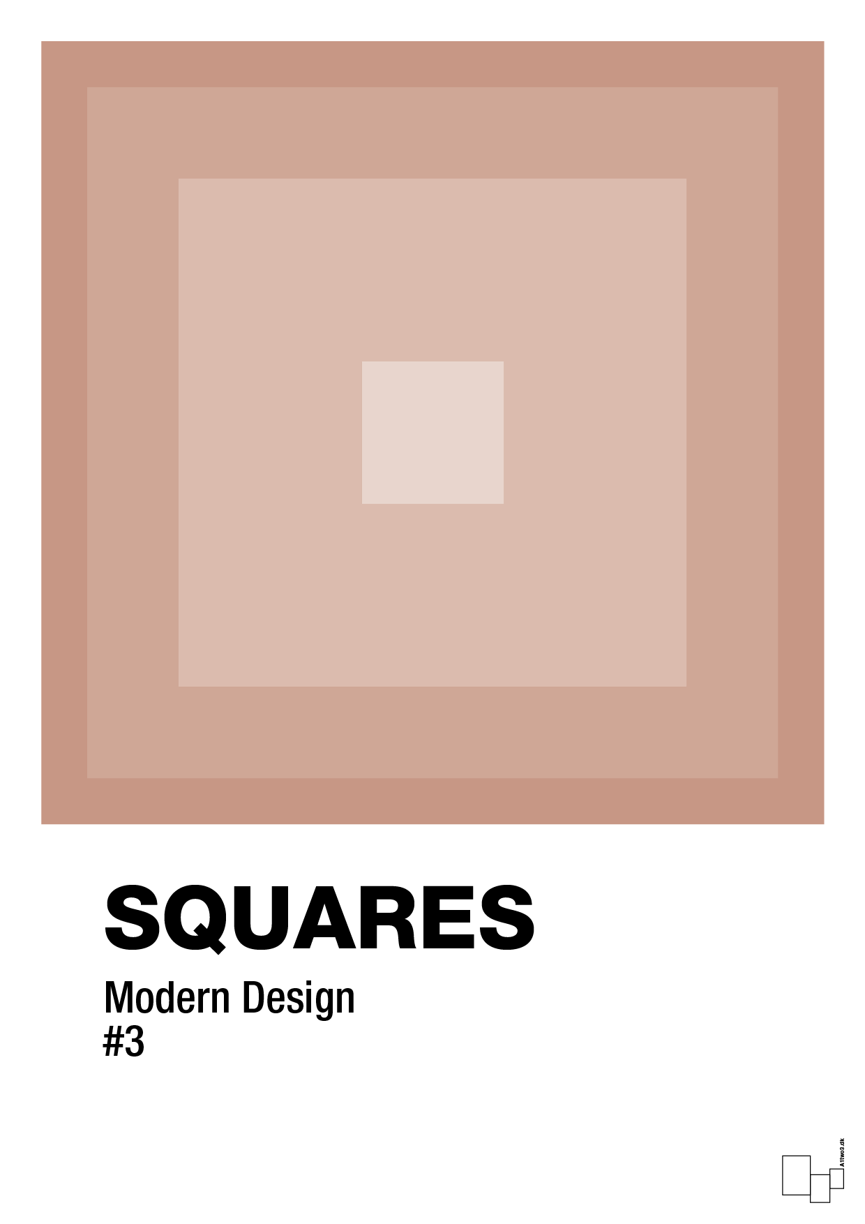 plakat: squares #3 - powder-Illustrationer-A1two3