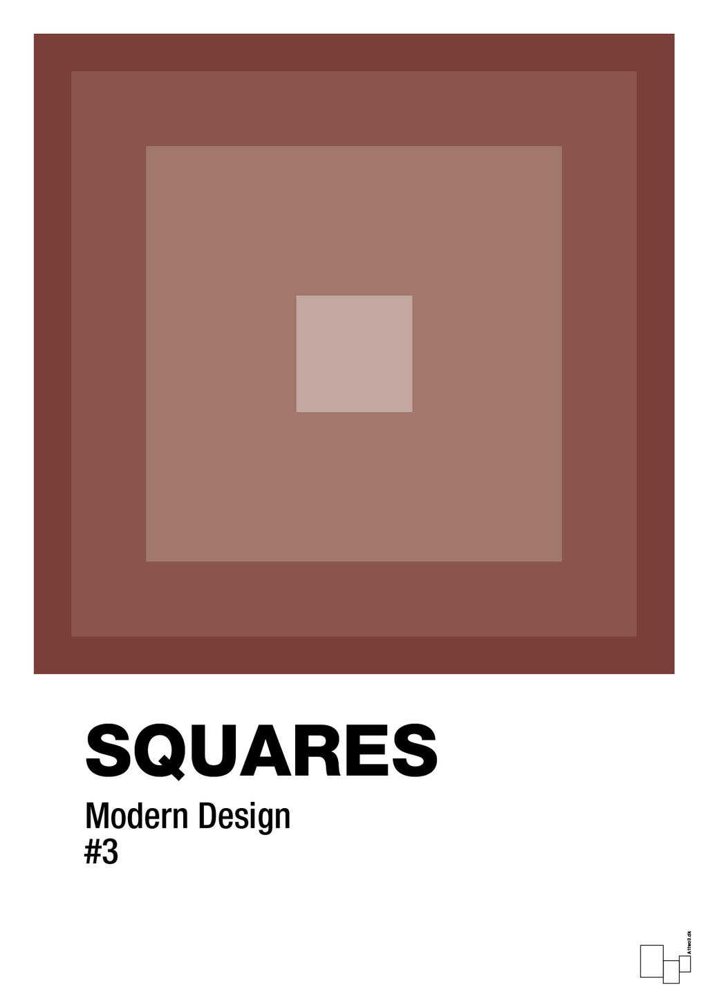 plakat: squares #3 - red pepper-Illustrationer-A1two3