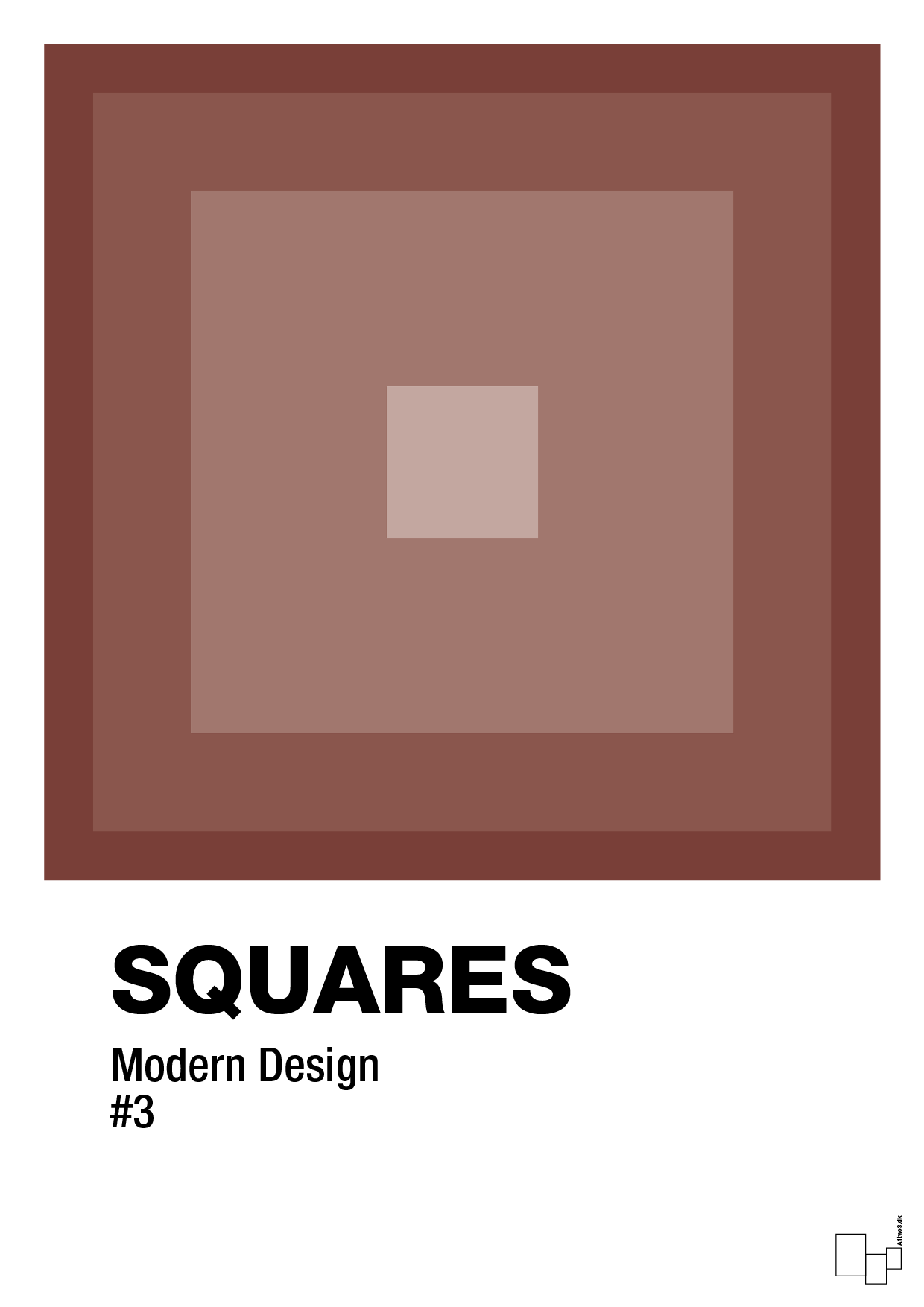 plakat: squares #3 - red pepper-Illustrationer-A1two3