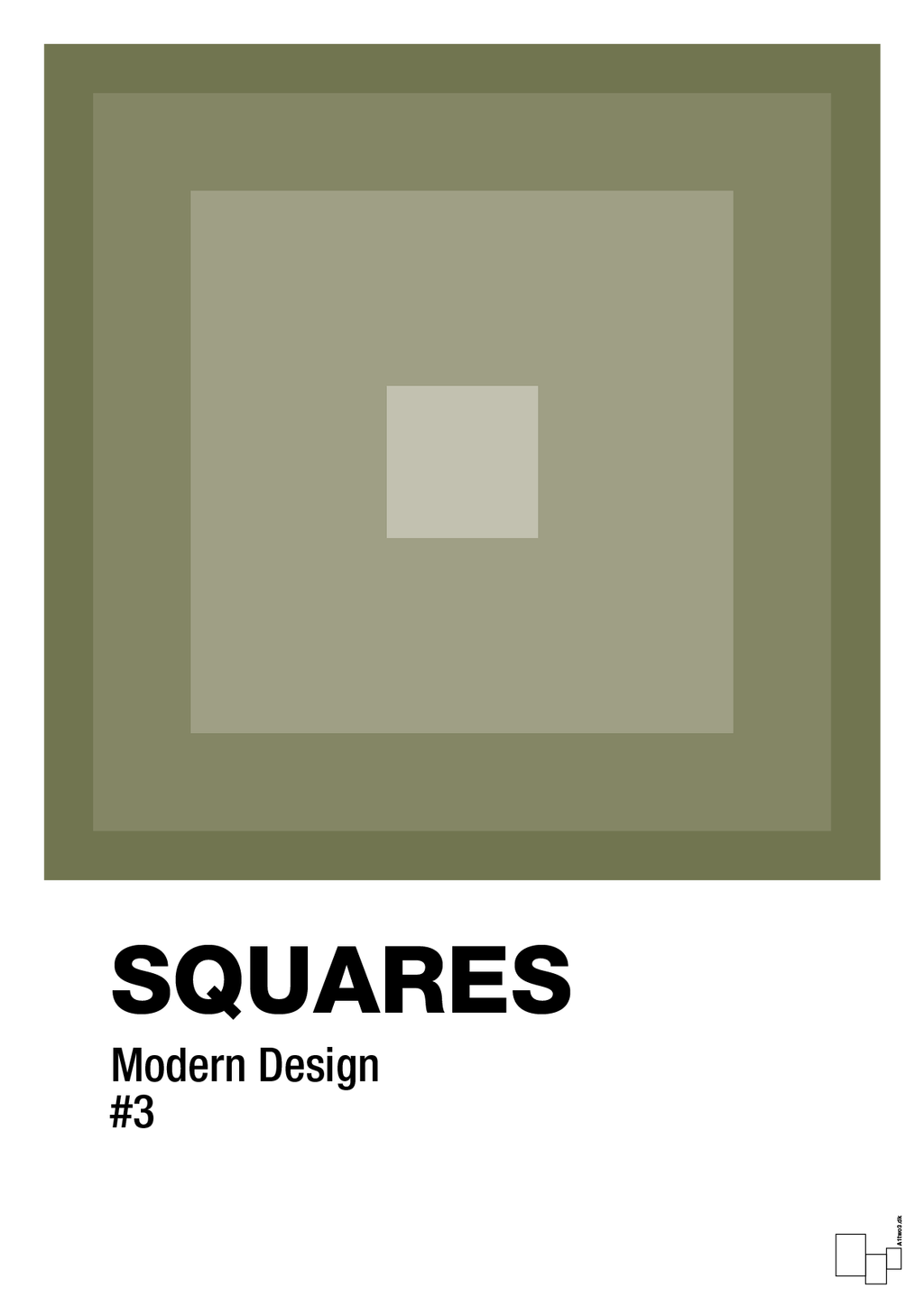 plakat: squares #3 - secret meadow-Illustrationer-A1two3