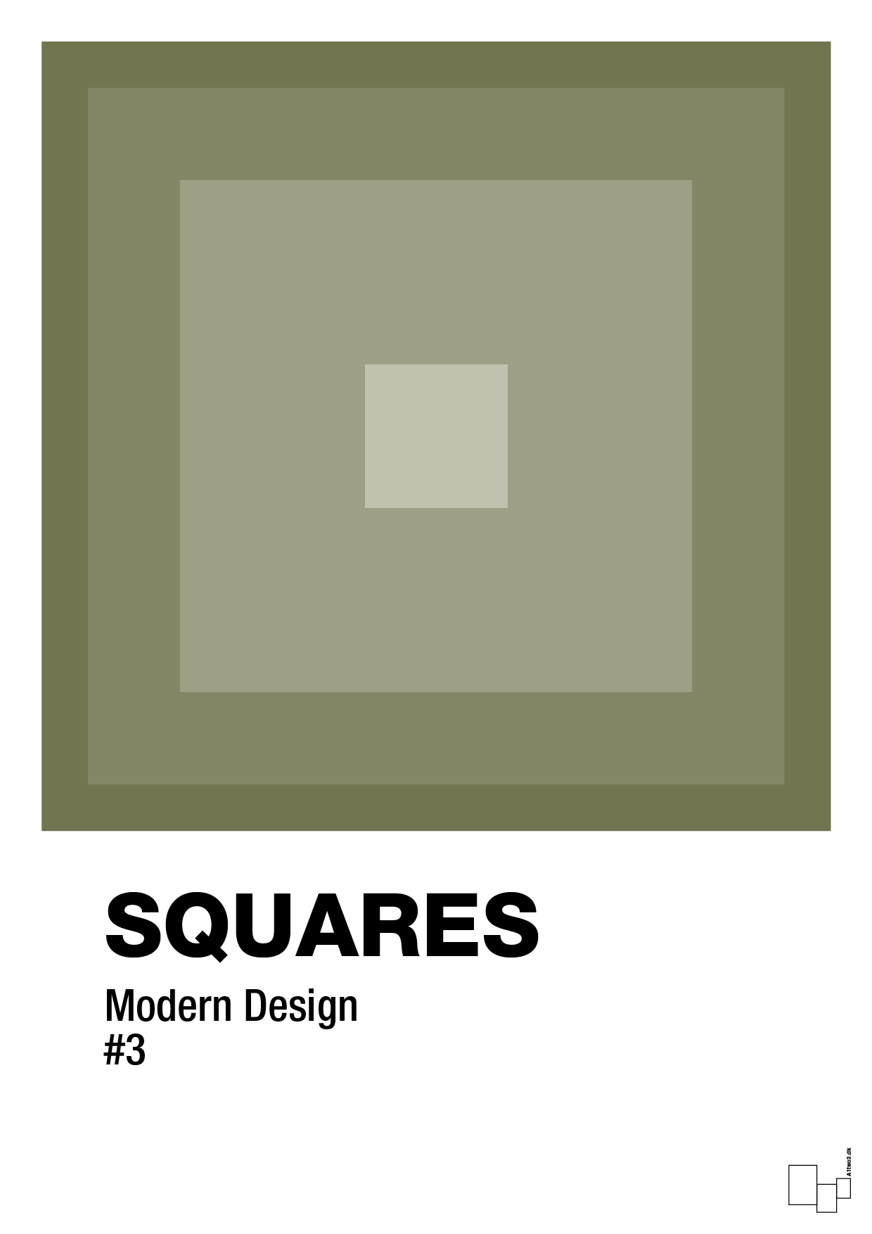 plakat: squares #3 - secret meadow-Illustrationer-A1two3