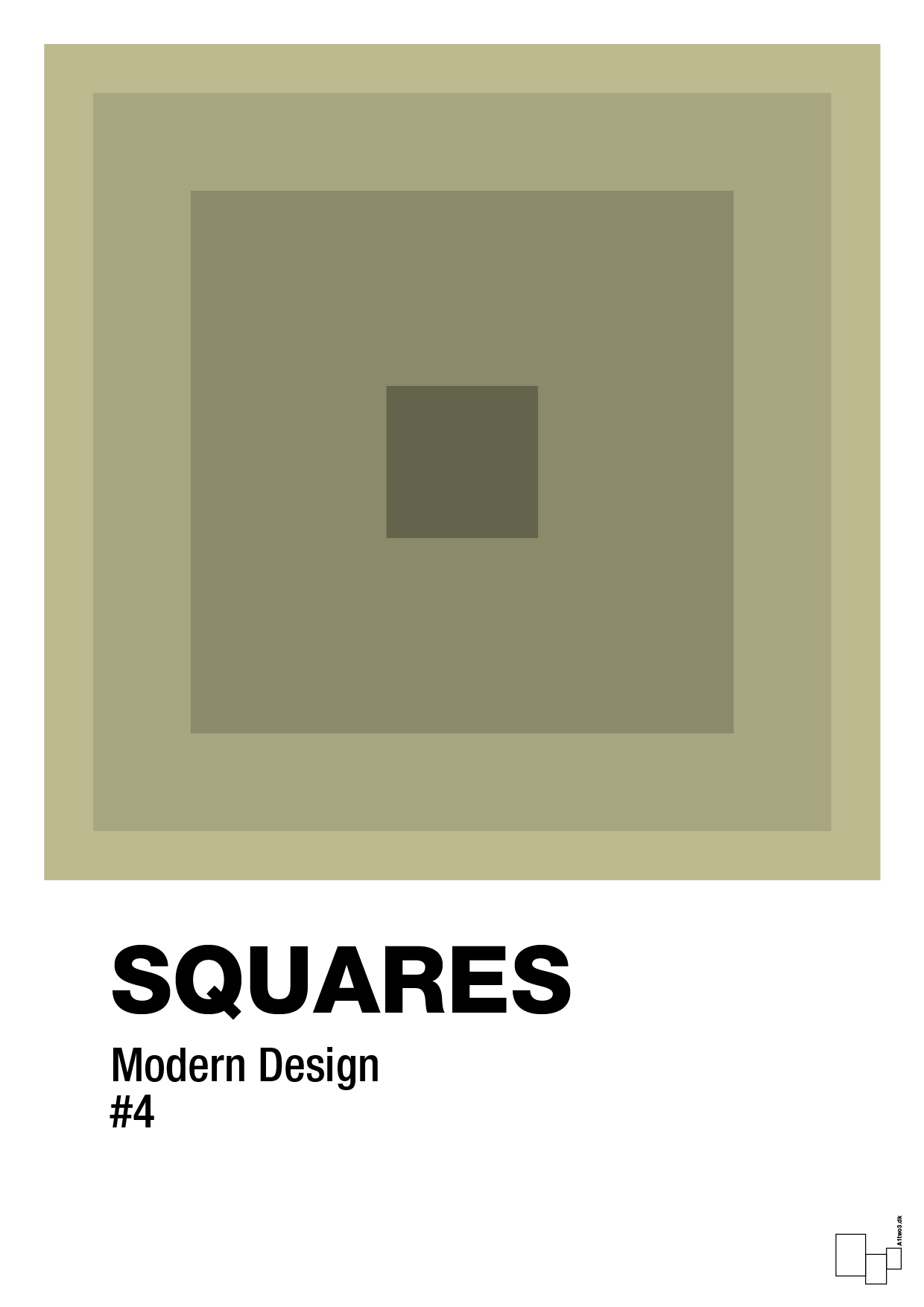 plakat: squares #4 - back to nature-Illustrationer-A1two3
