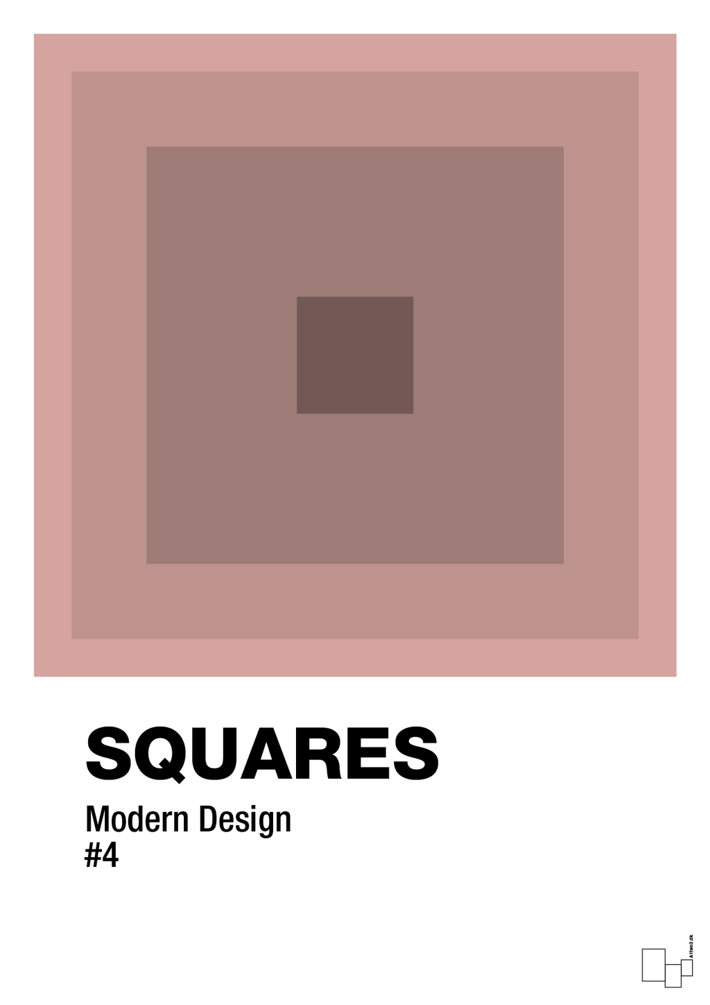 plakat: squares #4 - bubble shell-Illustrationer-A1two3