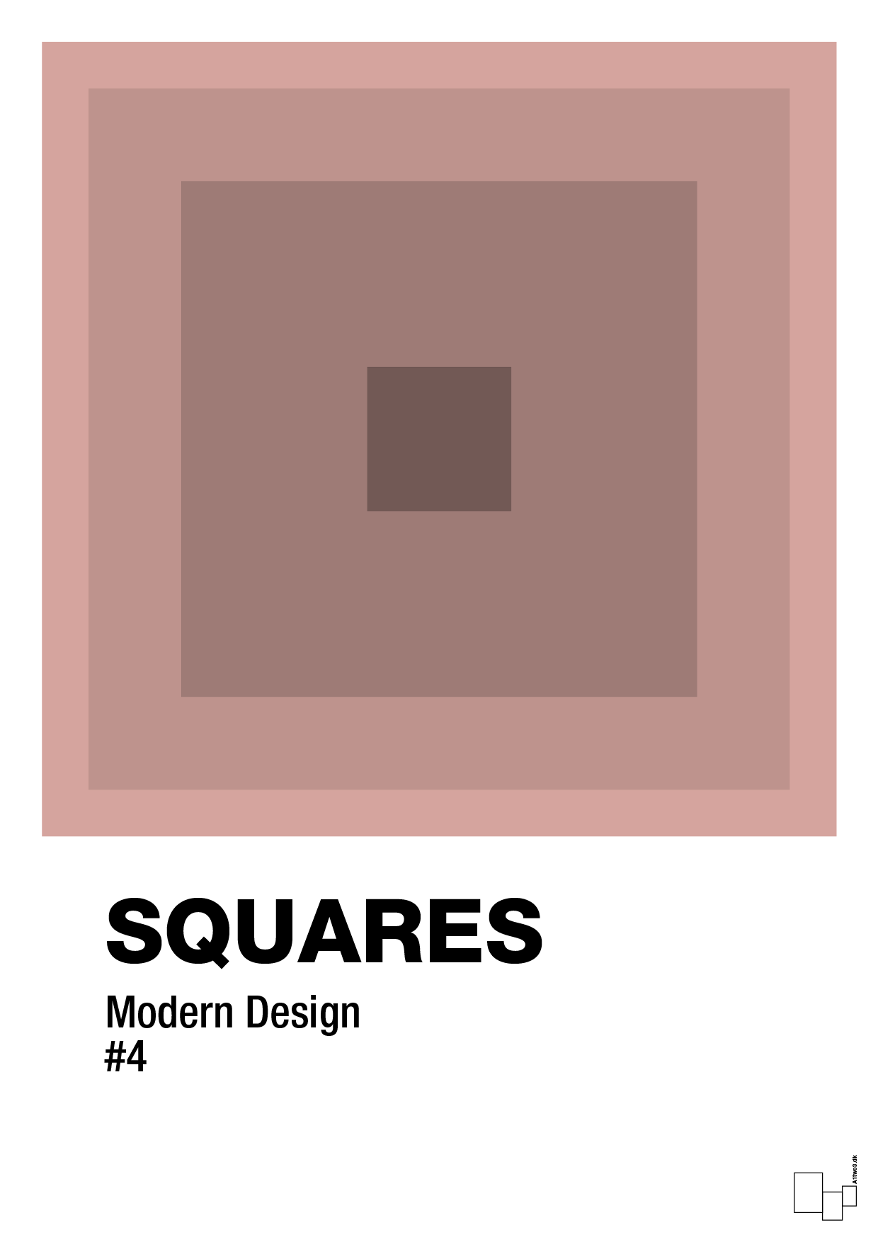 plakat: squares #4 - bubble shell-Illustrationer-A1two3