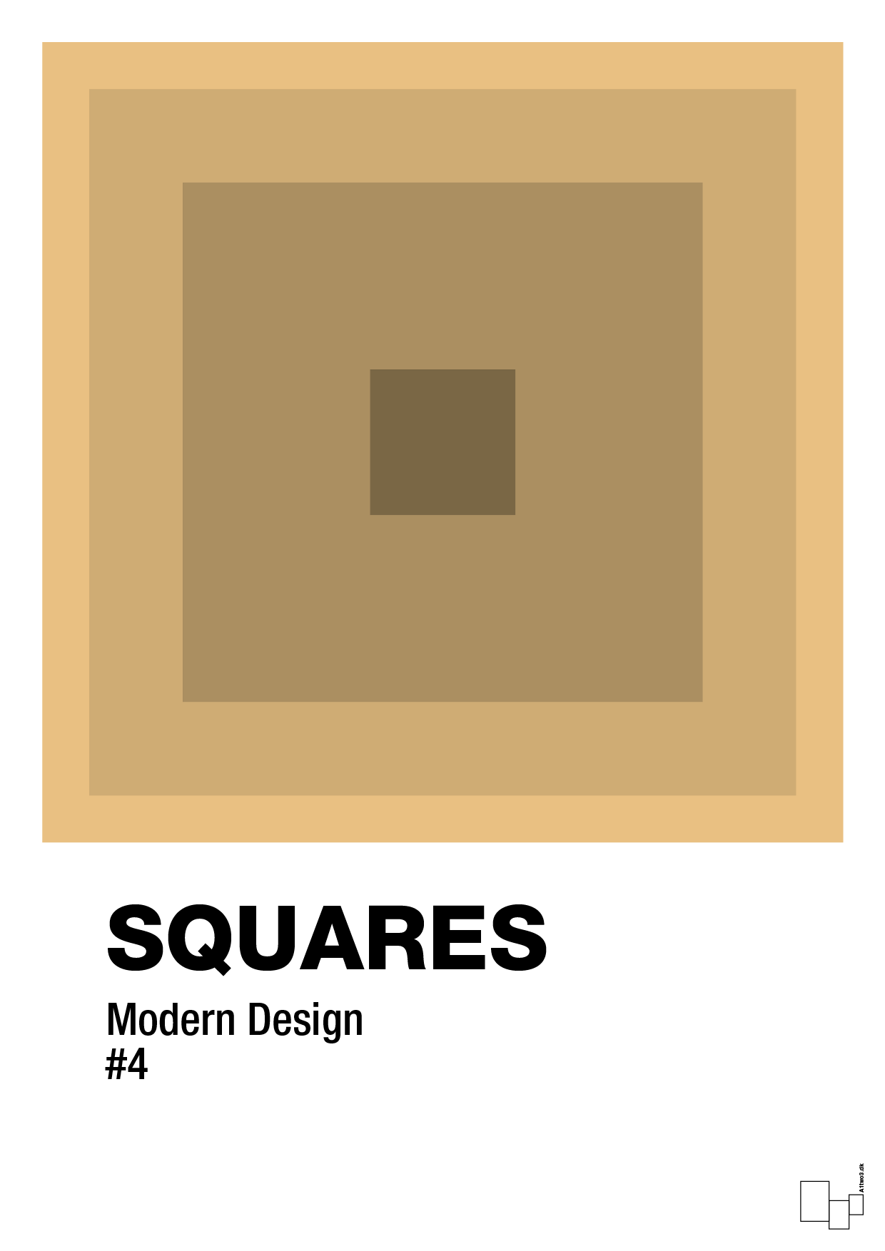 plakat: squares #4 - charismatic-Illustrationer-A1two3