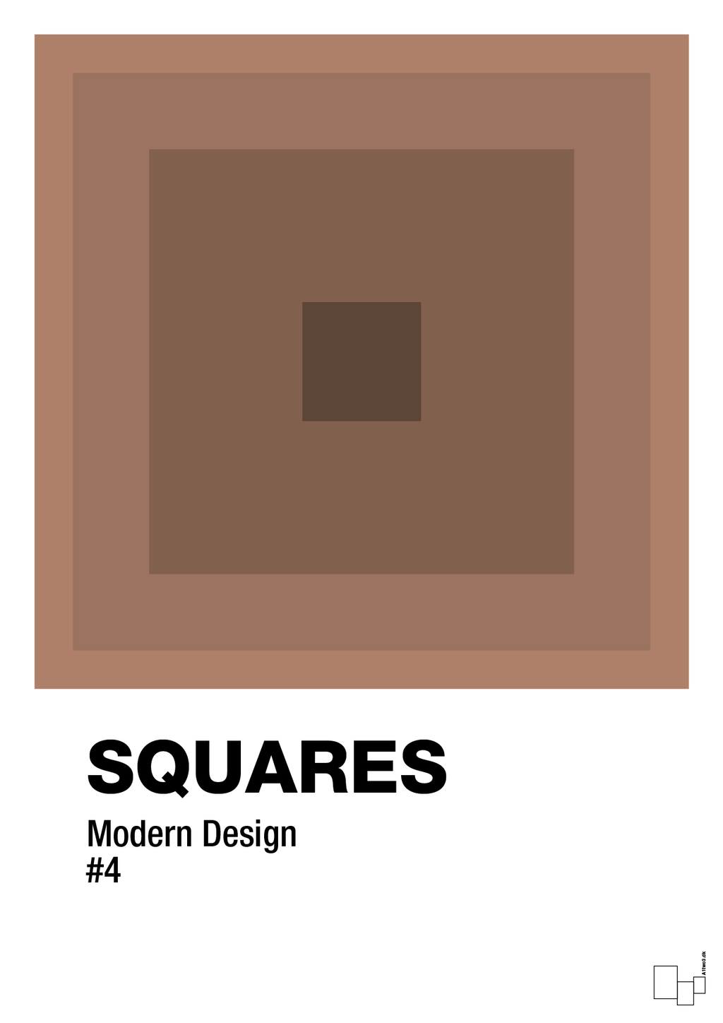 plakat: squares #4 - cider spice-Illustrationer-A1two3