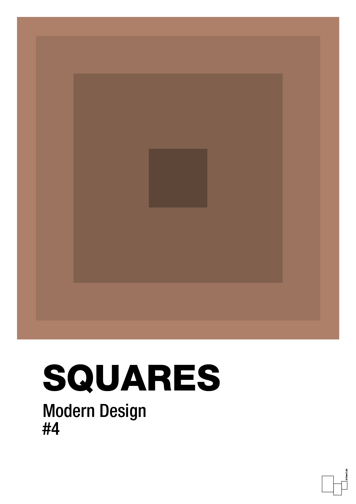 plakat: squares #4 - cider spice-Illustrationer-A1two3