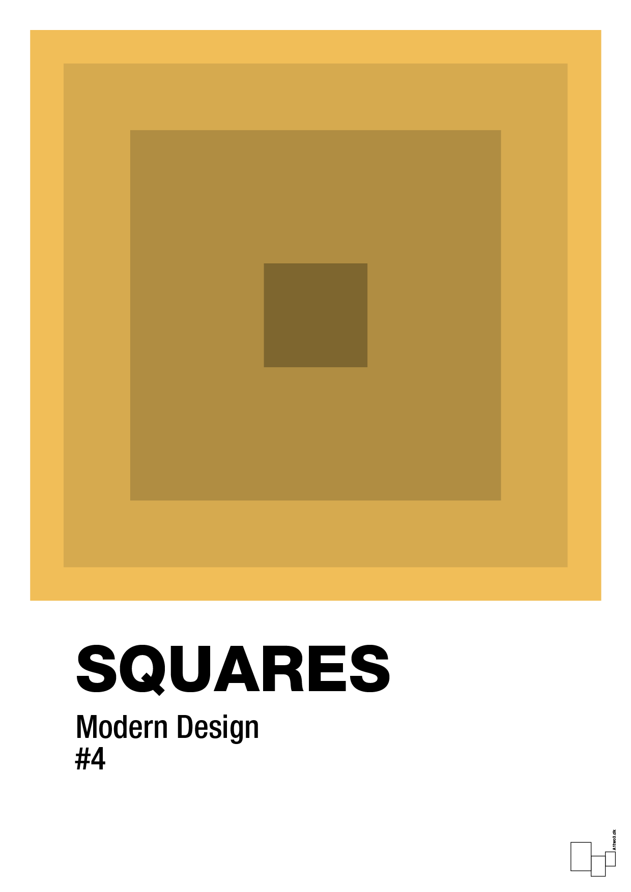 plakat: squares #4 - honeycomb-Illustrationer-A1two3