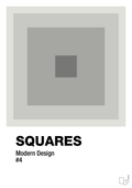 plakat: squares #4 - painters white-Illustrationer-A1two3