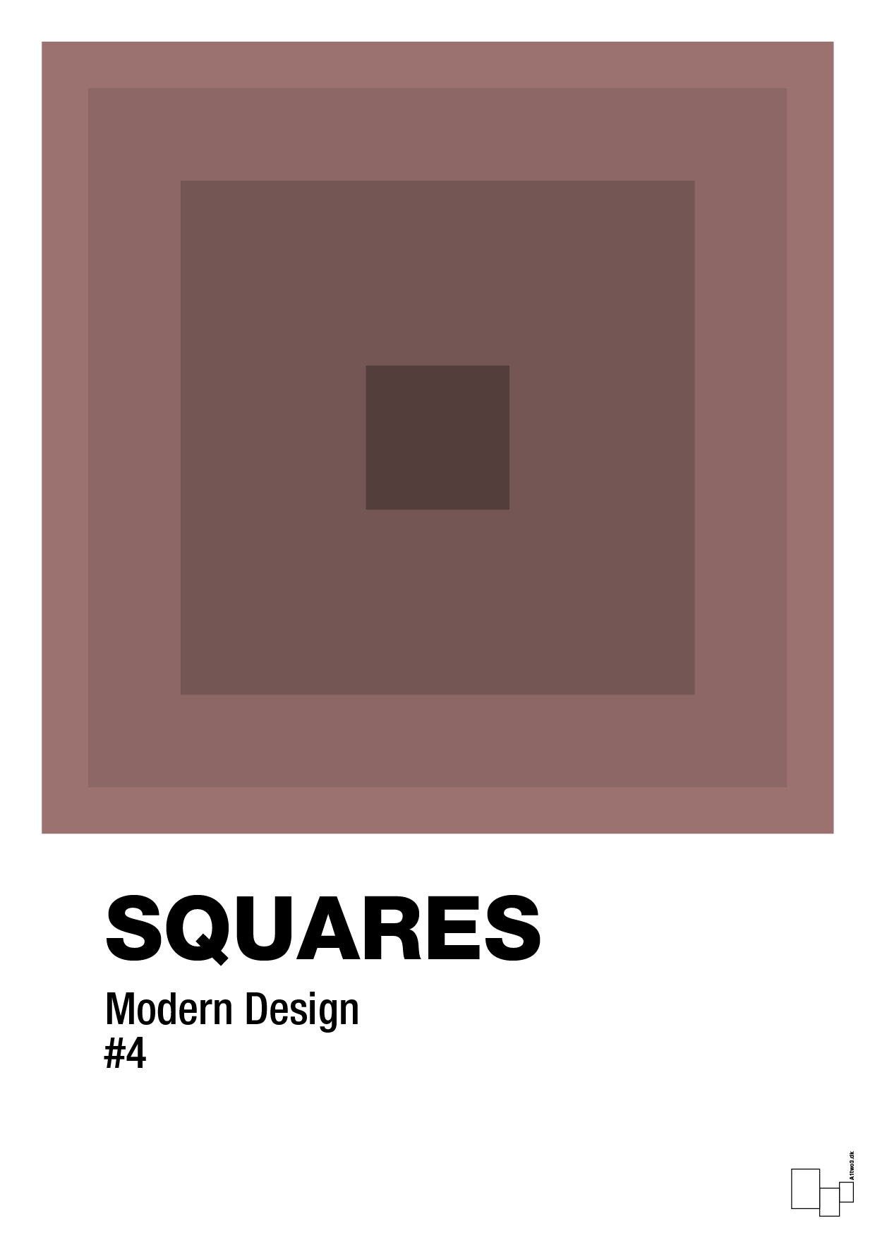 plakat: squares #4 - plum-Illustrationer-A1two3
