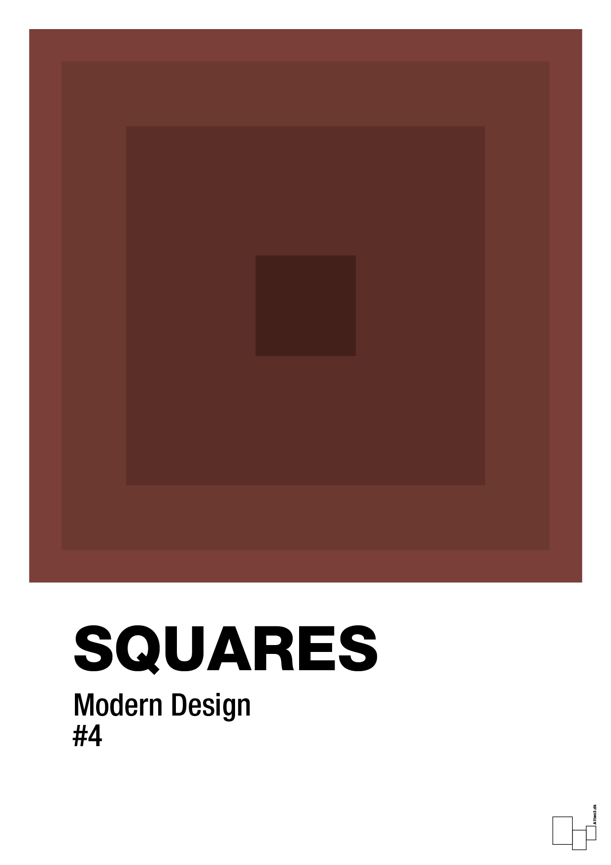 plakat: squares #4 - red pepper-Illustrationer-A1two3