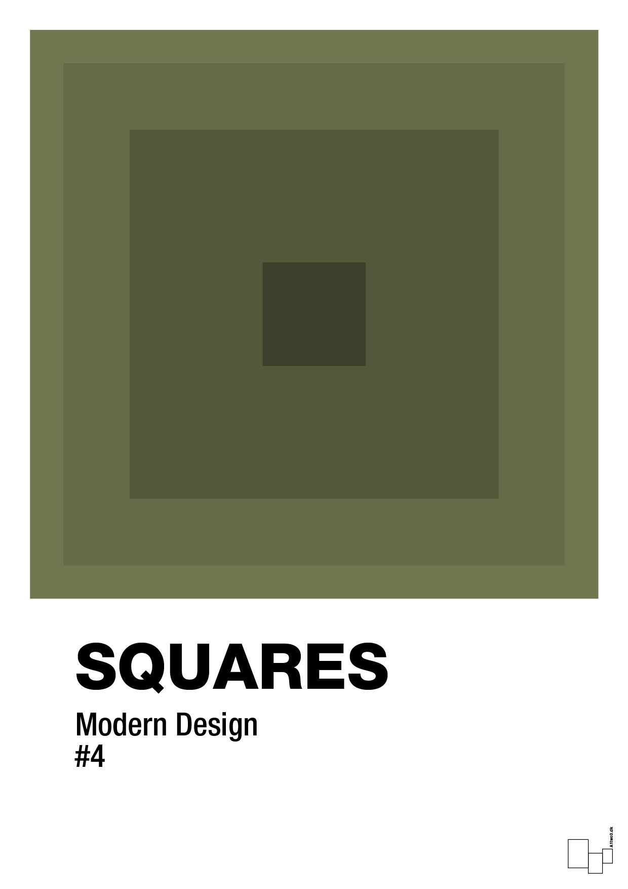 plakat: squares #4 - secret meadow-Illustrationer-A1two3