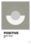 plakat: positive #5 - battleship gray-Illustrationer-A1two3