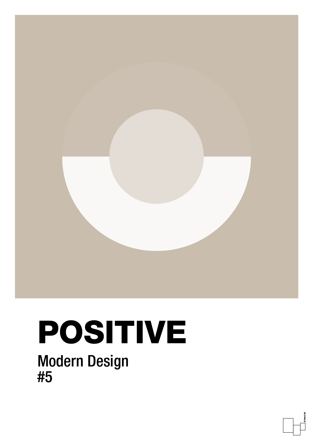 plakat: positive #5 - creamy mushroom-Illustrationer-A1two3