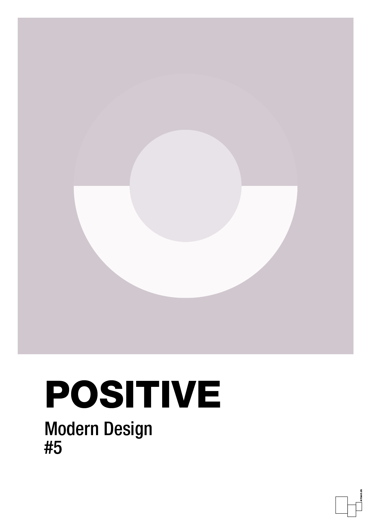 plakat: positive #5 - dusty lilac-Illustrationer-A1two3