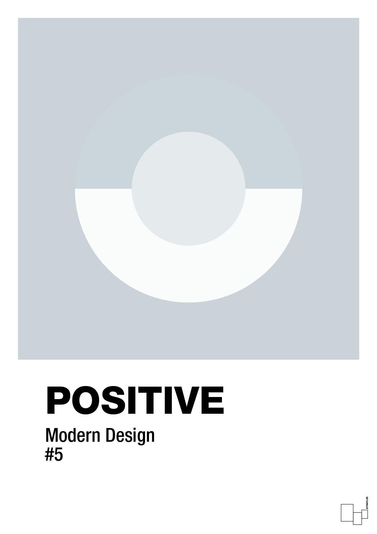 plakat: positive #5 - light drizzle-Illustrationer-A1two3