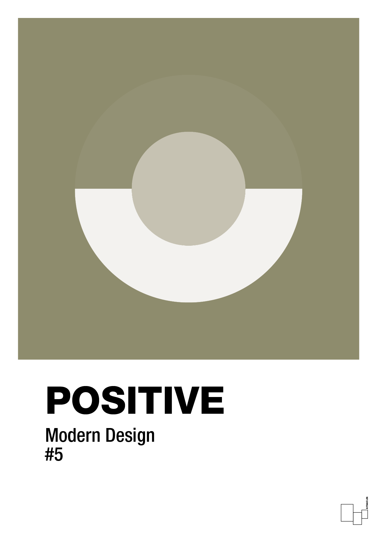 plakat: positive #5 - misty forrest-Illustrationer-A1two3