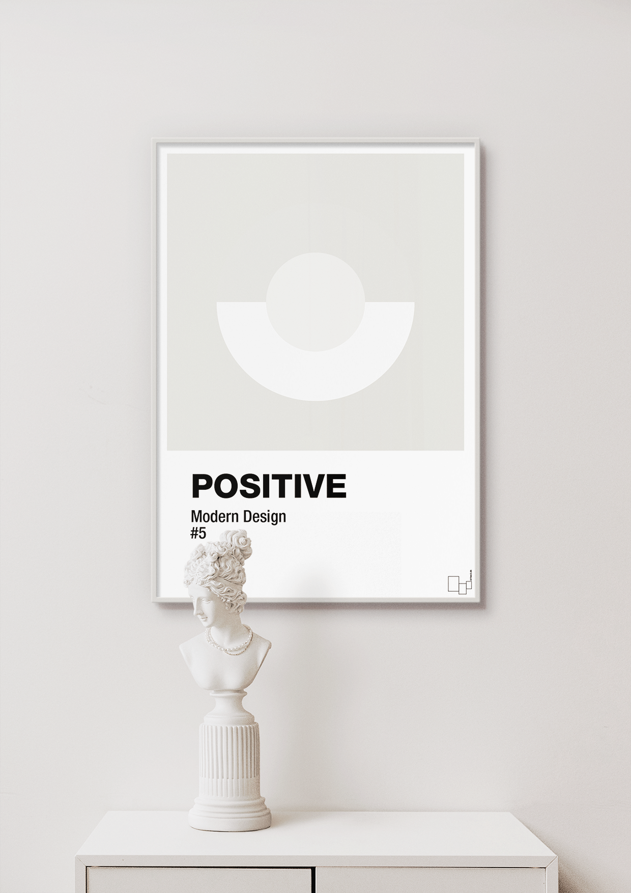 plakat: positive #5 - graphic charcoal-Illustrationer-A1two3