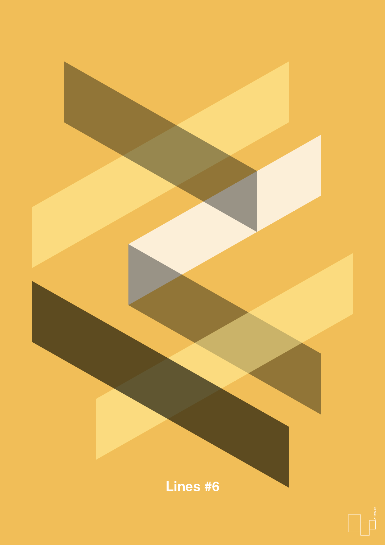 plakat: lines #6 - honeycomb-Illustrationer-A1two3