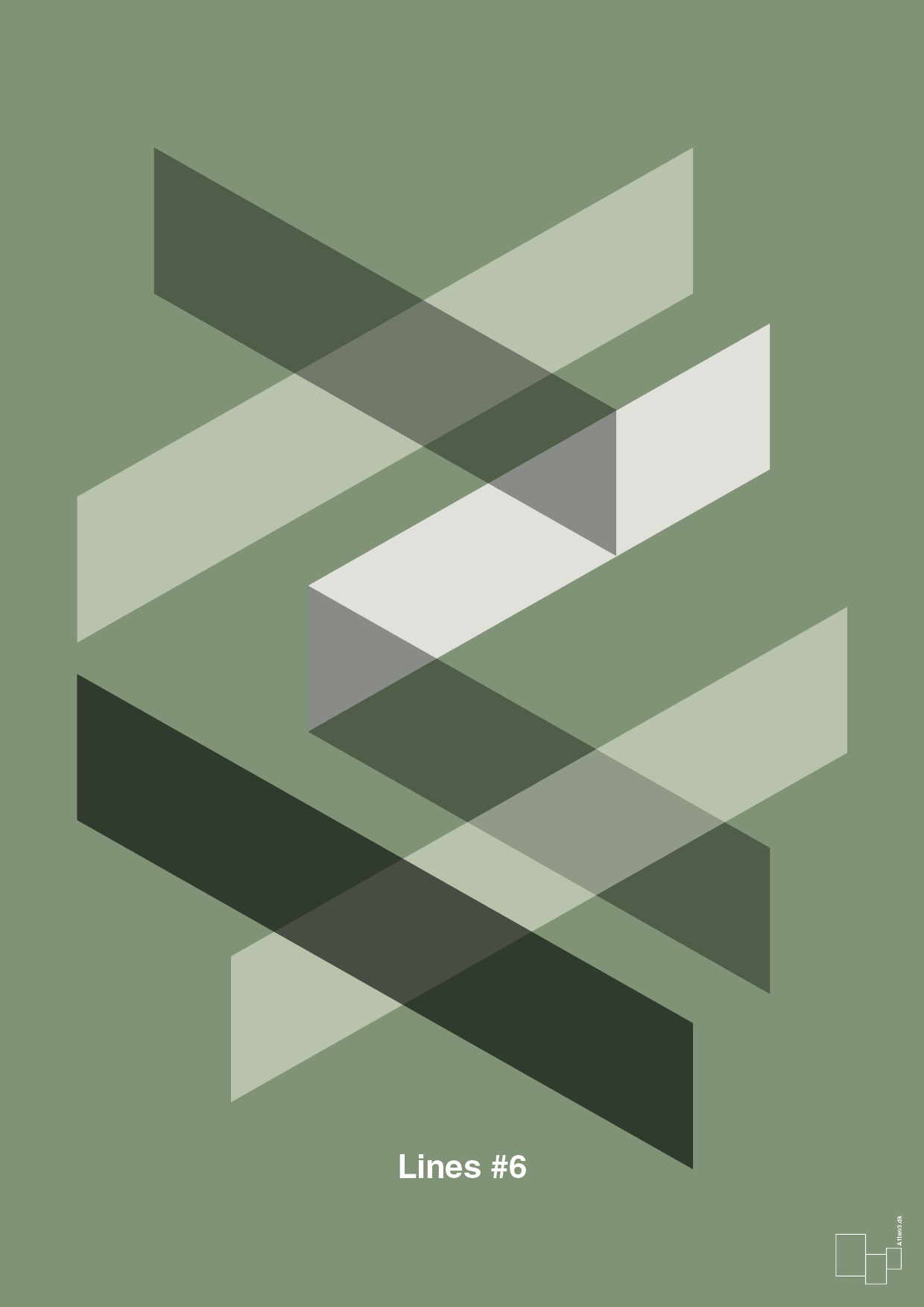 plakat: lines #6 - jade-Illustrationer-A1two3