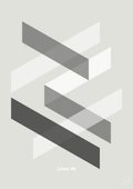 plakat: lines #6 - painters white-Illustrationer-A1two3