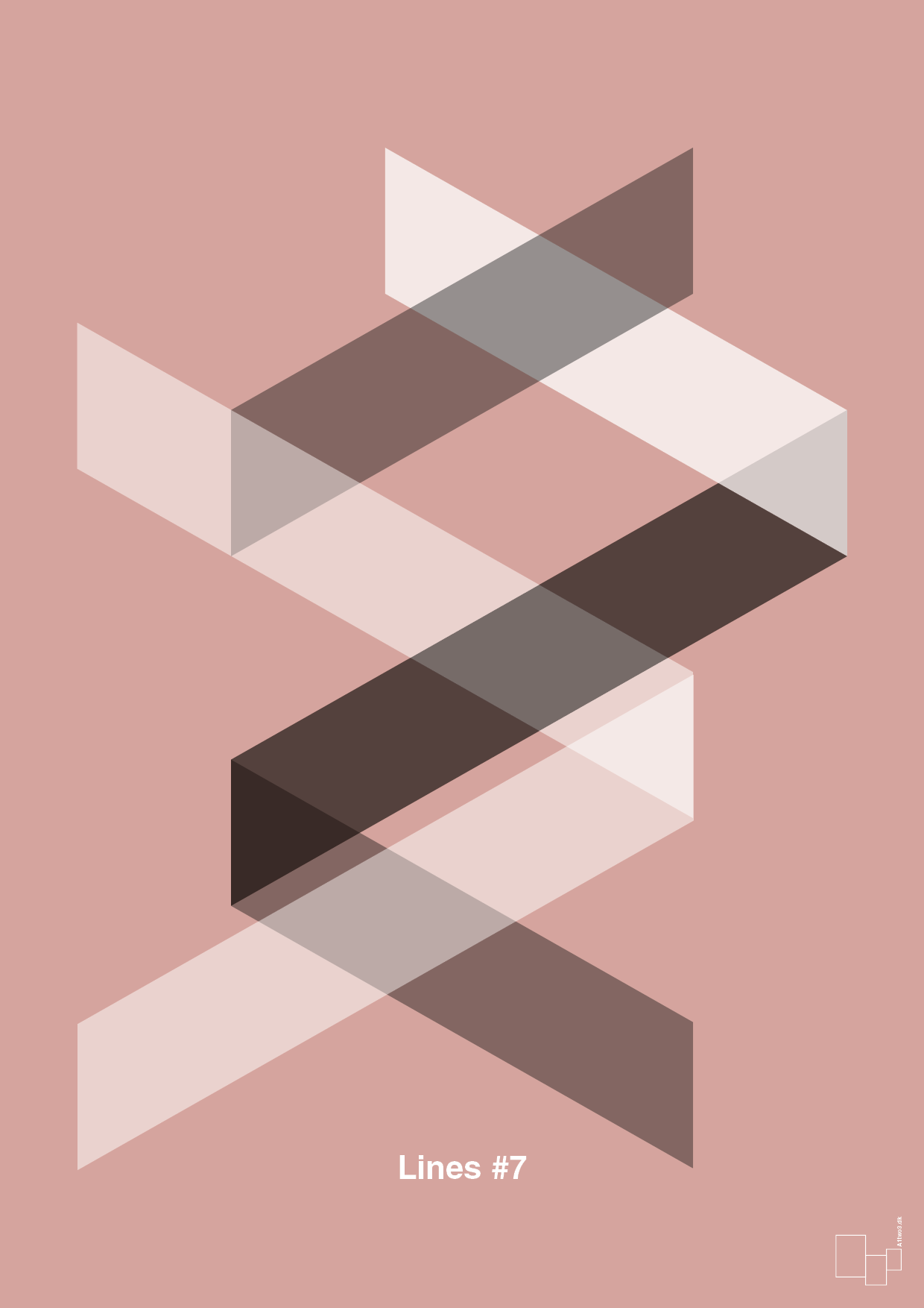 plakat: lines #7 - bubble shell-Illustrationer-A1two3