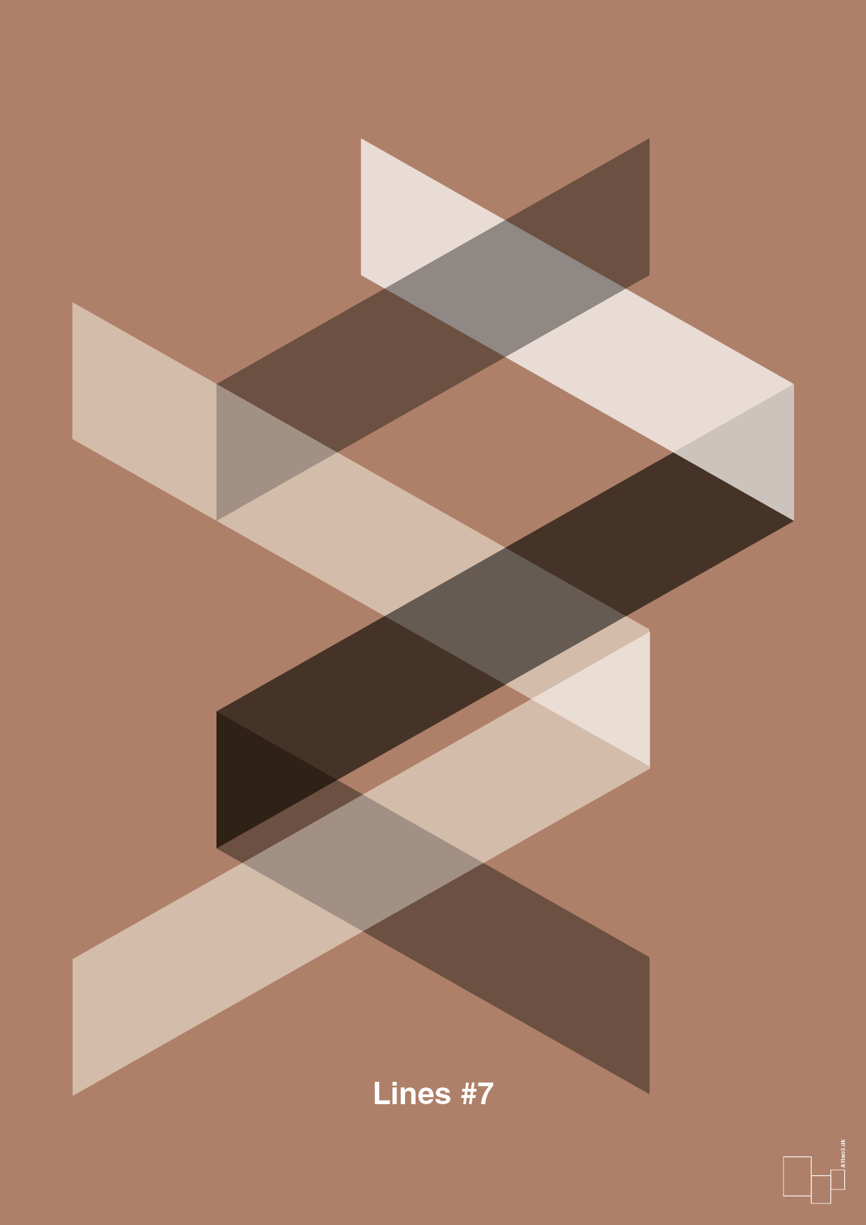 plakat: lines #7 - cider spice-Illustrationer-A1two3