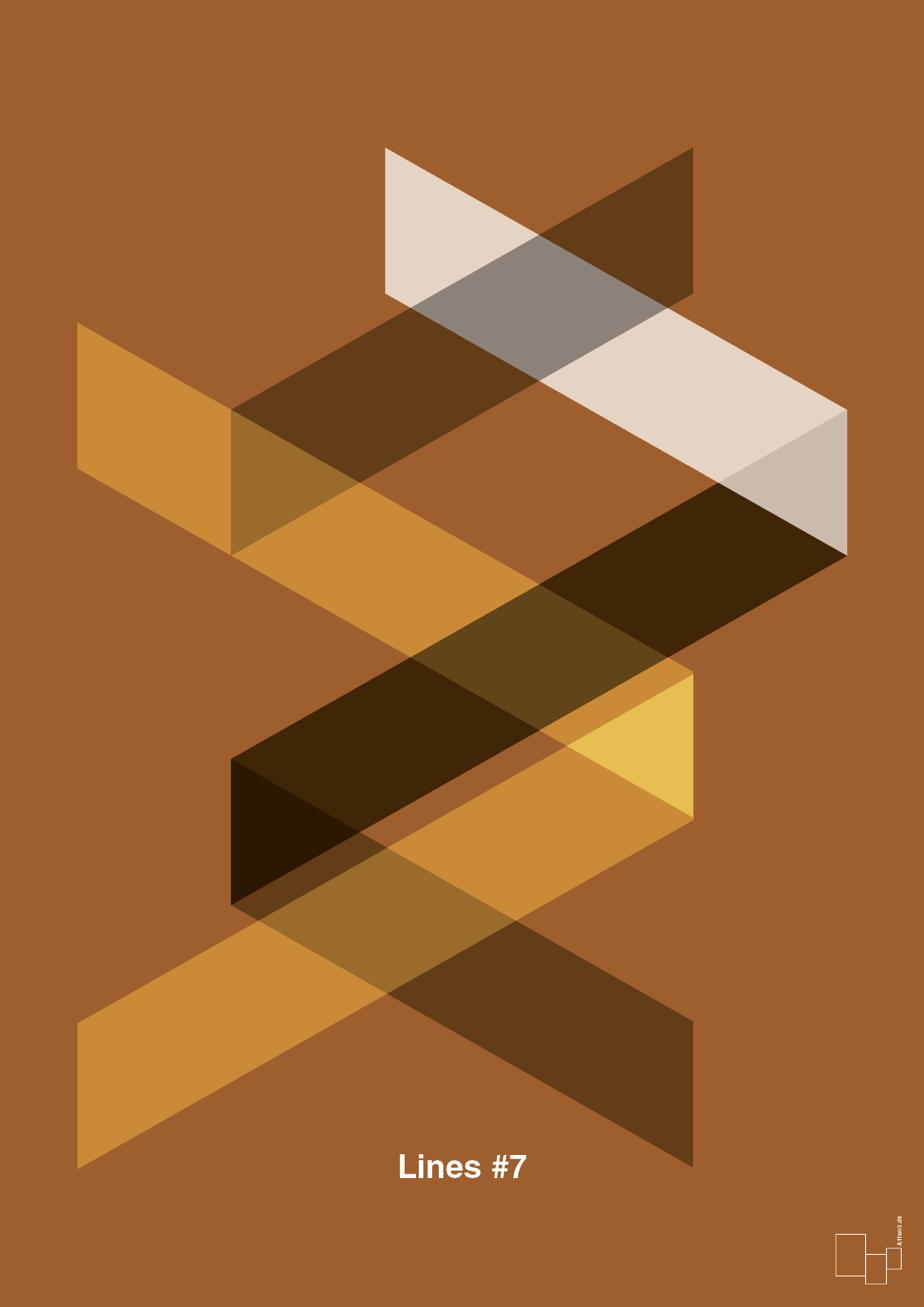 plakat: lines #7 - cognac-Illustrationer-A1two3