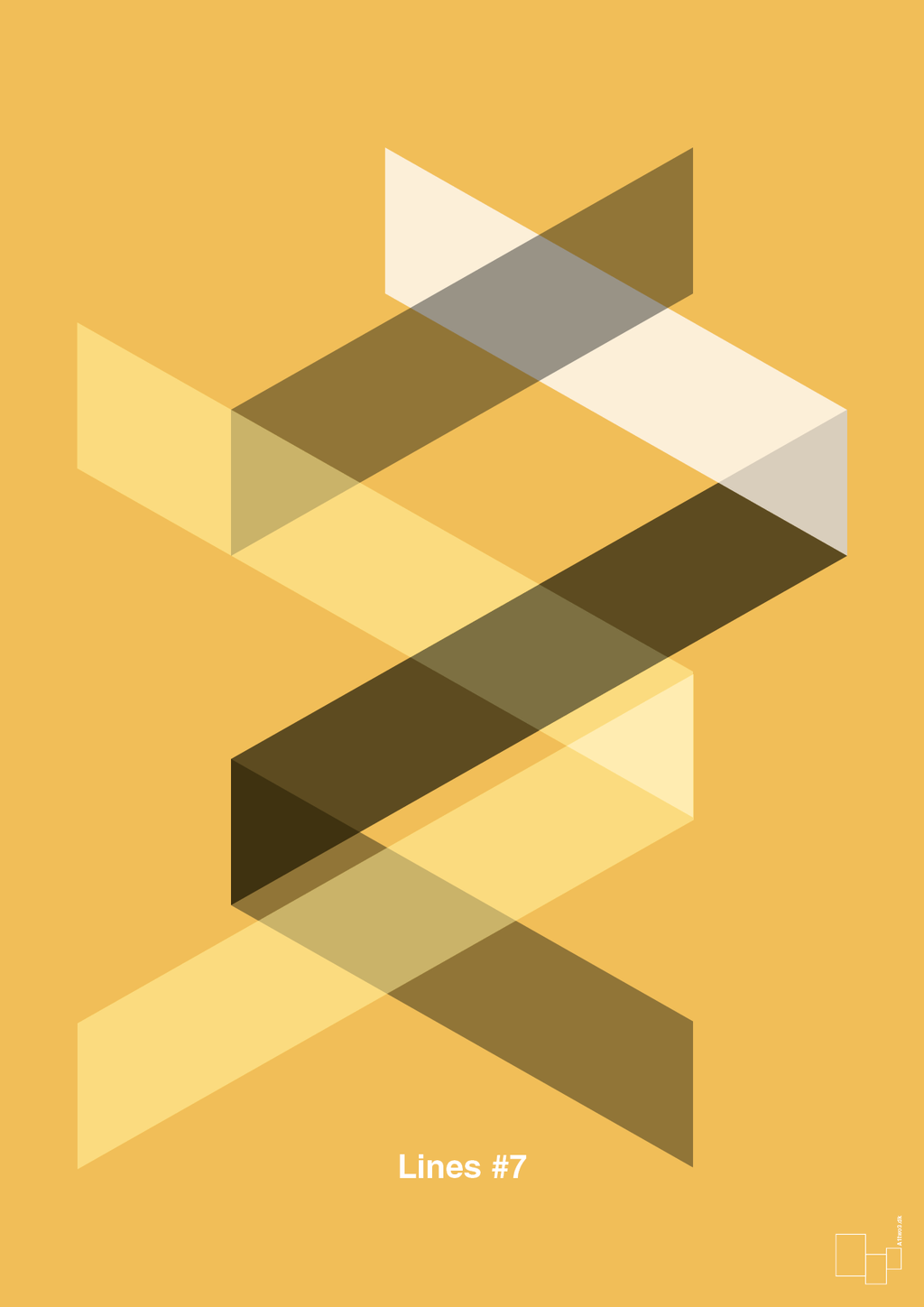plakat: lines #7 - honeycomb-Illustrationer-A1two3