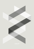 plakat: lines #7 - painters white-Illustrationer-A1two3