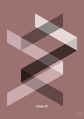 plakat: lines #7 - plum-Illustrationer-A1two3