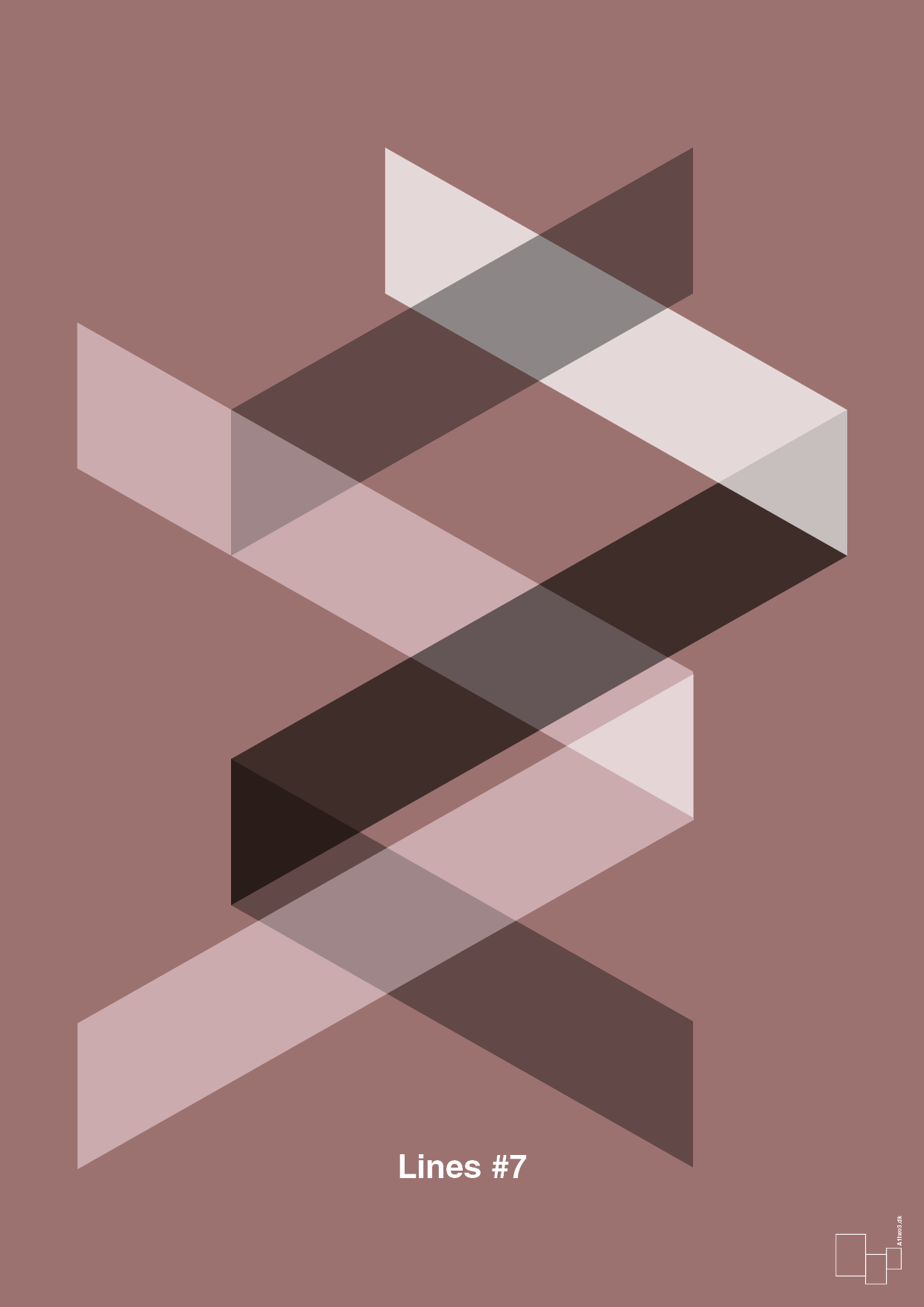 plakat: lines #7 - plum-Illustrationer-A1two3