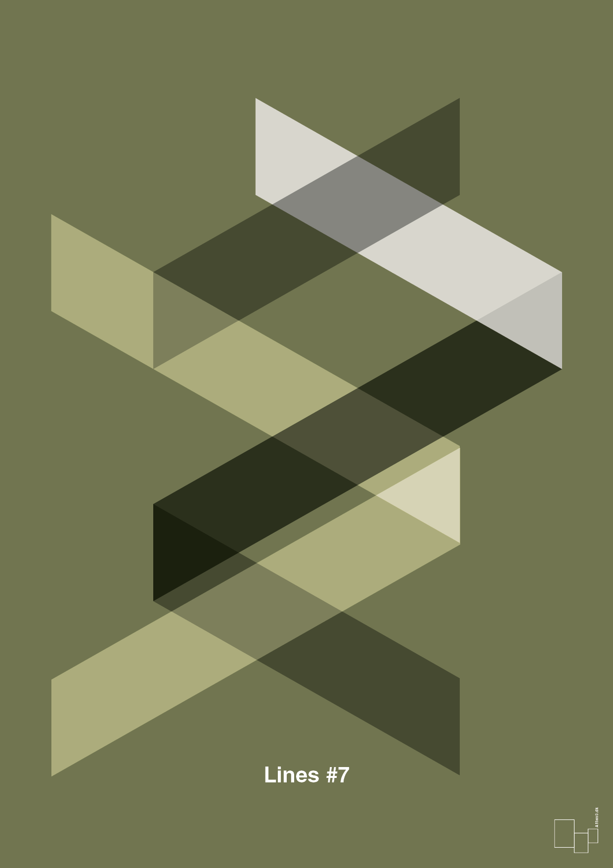 plakat: lines #7 - secret meadow-Illustrationer-A1two3