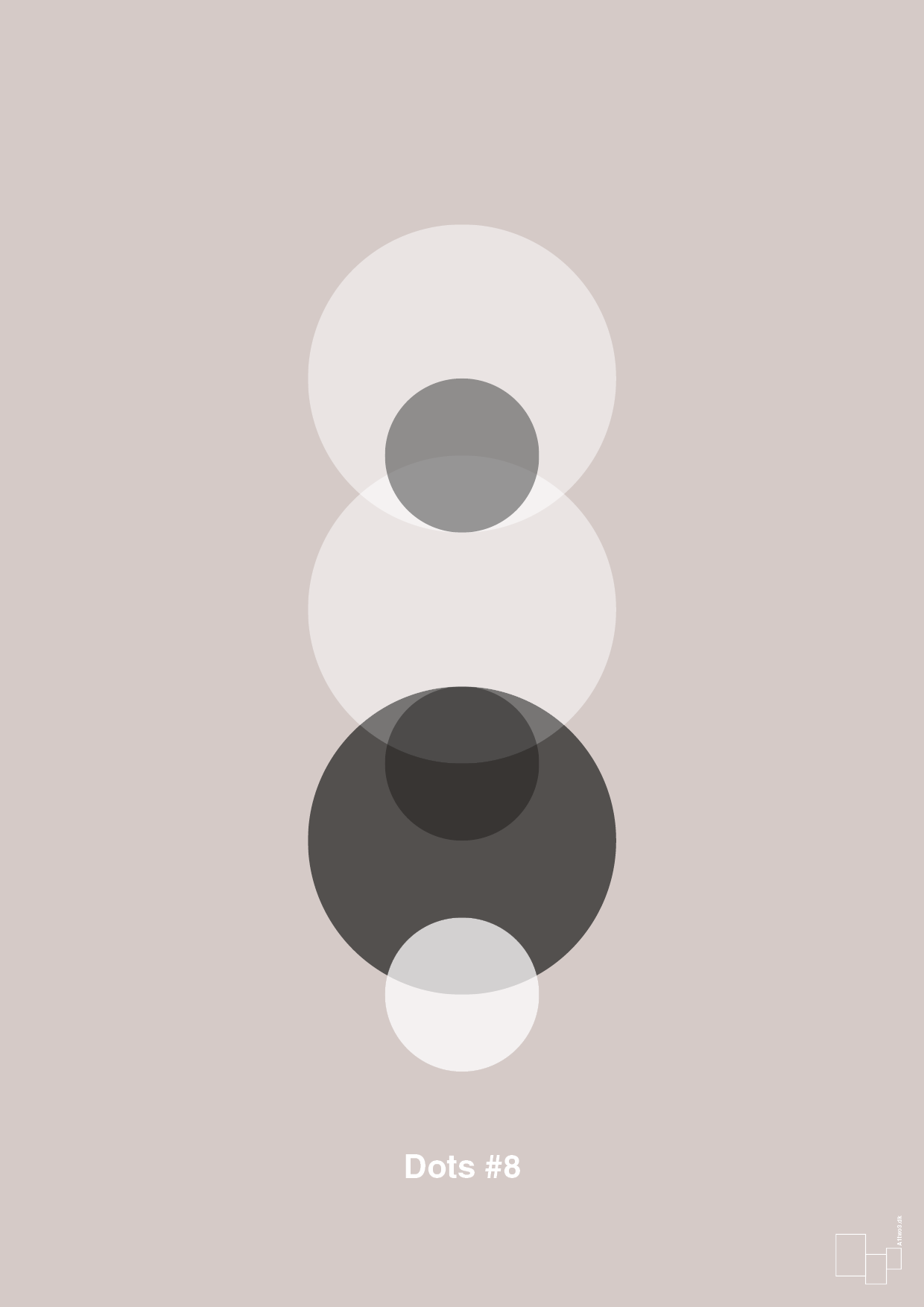 plakat: dots #8 - broken beige-Illustrationer-A1two3
