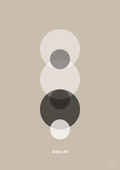 plakat: dots #8 - creamy mushroom-Illustrationer-A1two3