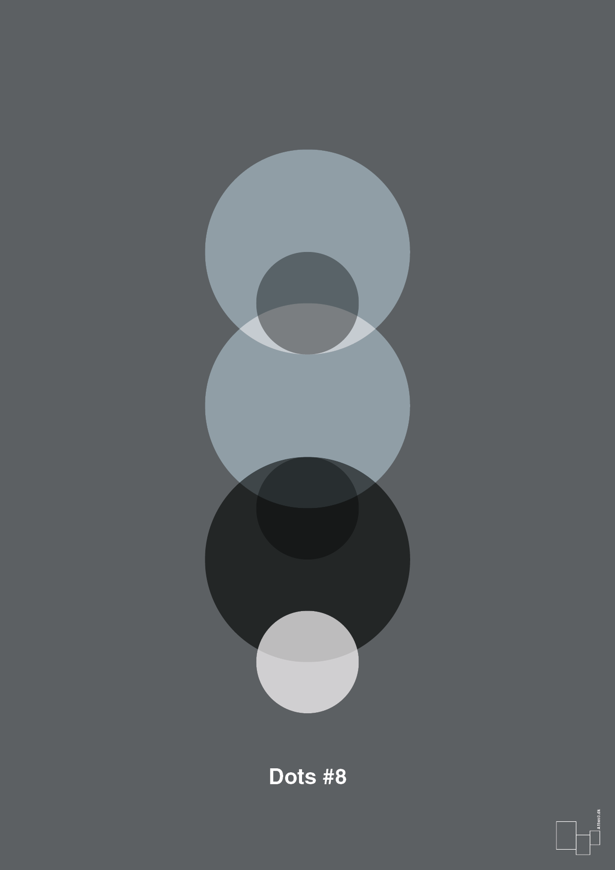 plakat: dots #8 - graphic charcoal-Illustrationer-A1two3