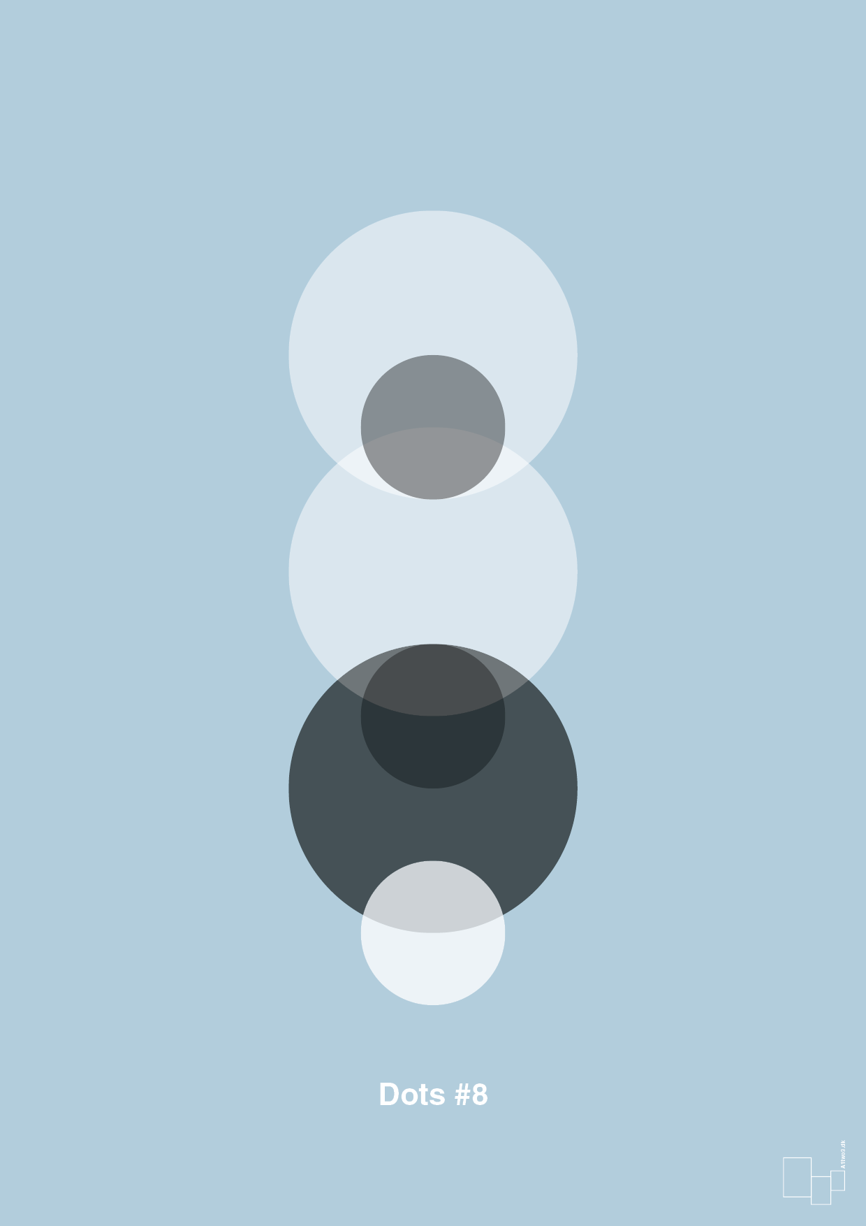 plakat: dots #8 - heavenly blue-Illustrationer-A1two3