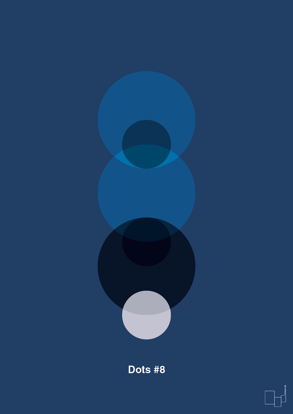 plakat: dots #8 - lapis blue-Illustrationer-A1two3