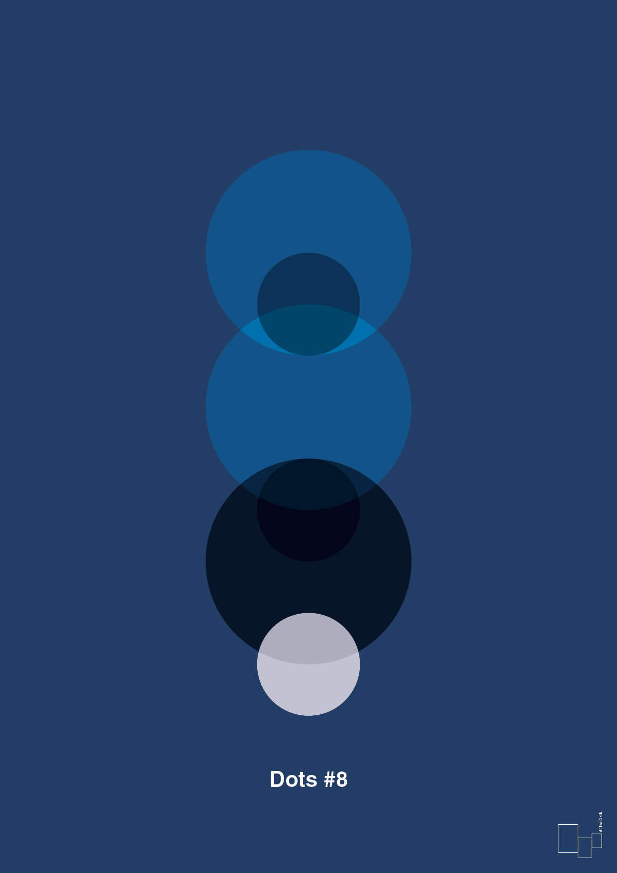 plakat: dots #8 - lapis blue-Illustrationer-A1two3