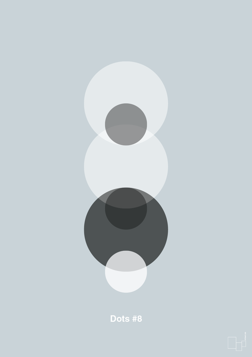 plakat: dots #8 - light drizzle-Illustrationer-A1two3