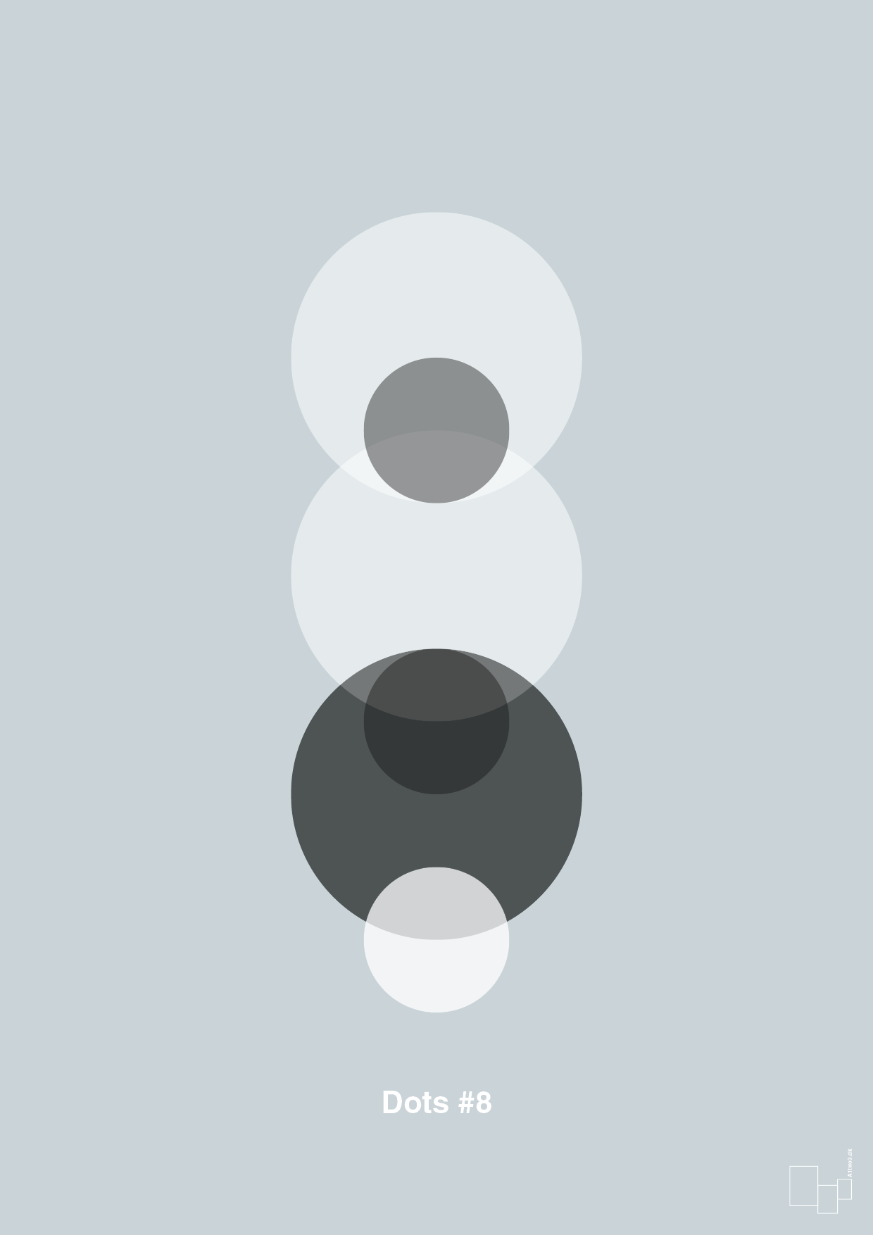 plakat: dots #8 - light drizzle-Illustrationer-A1two3