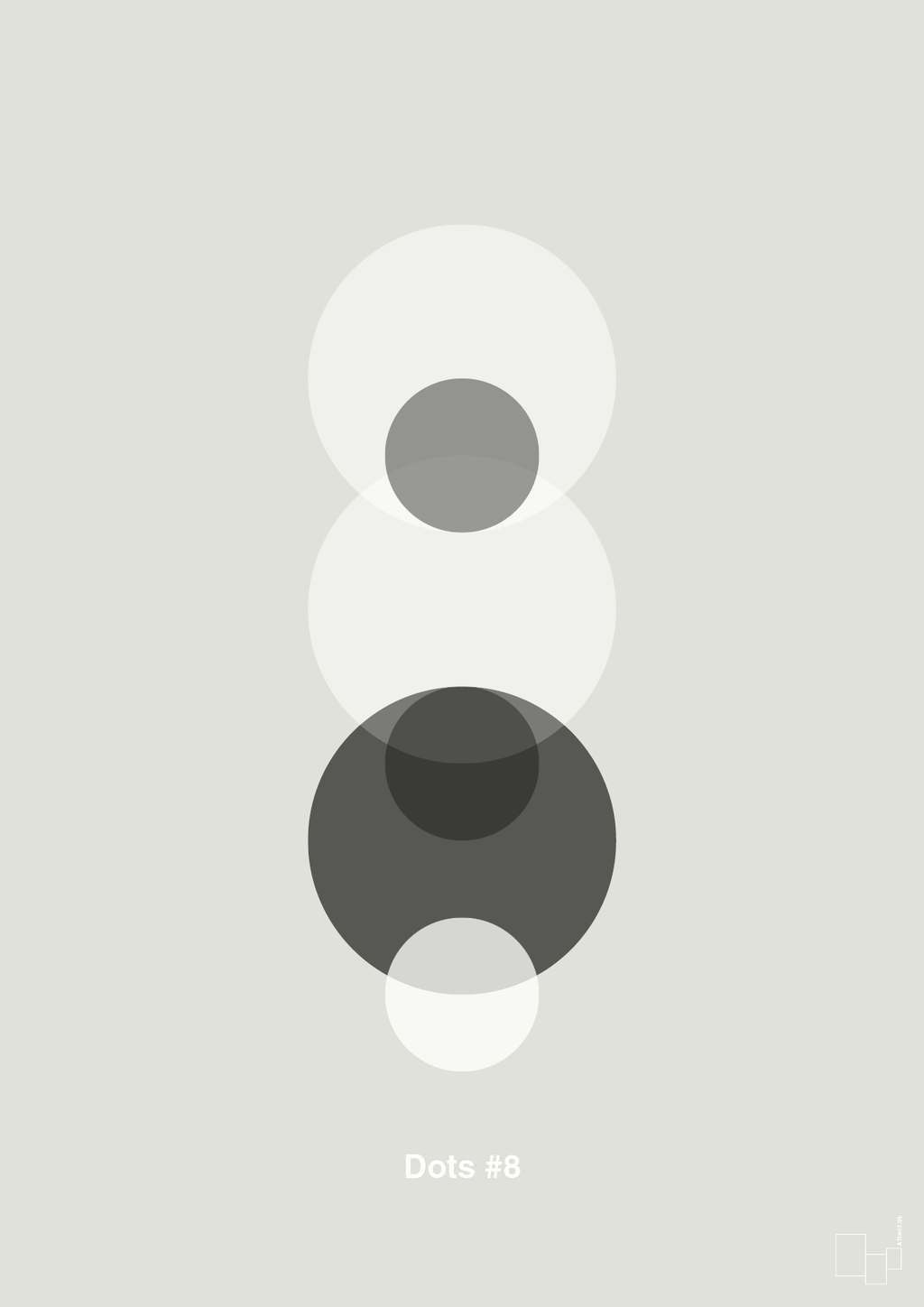 plakat: dots #8 - painters white-Illustrationer-A1two3