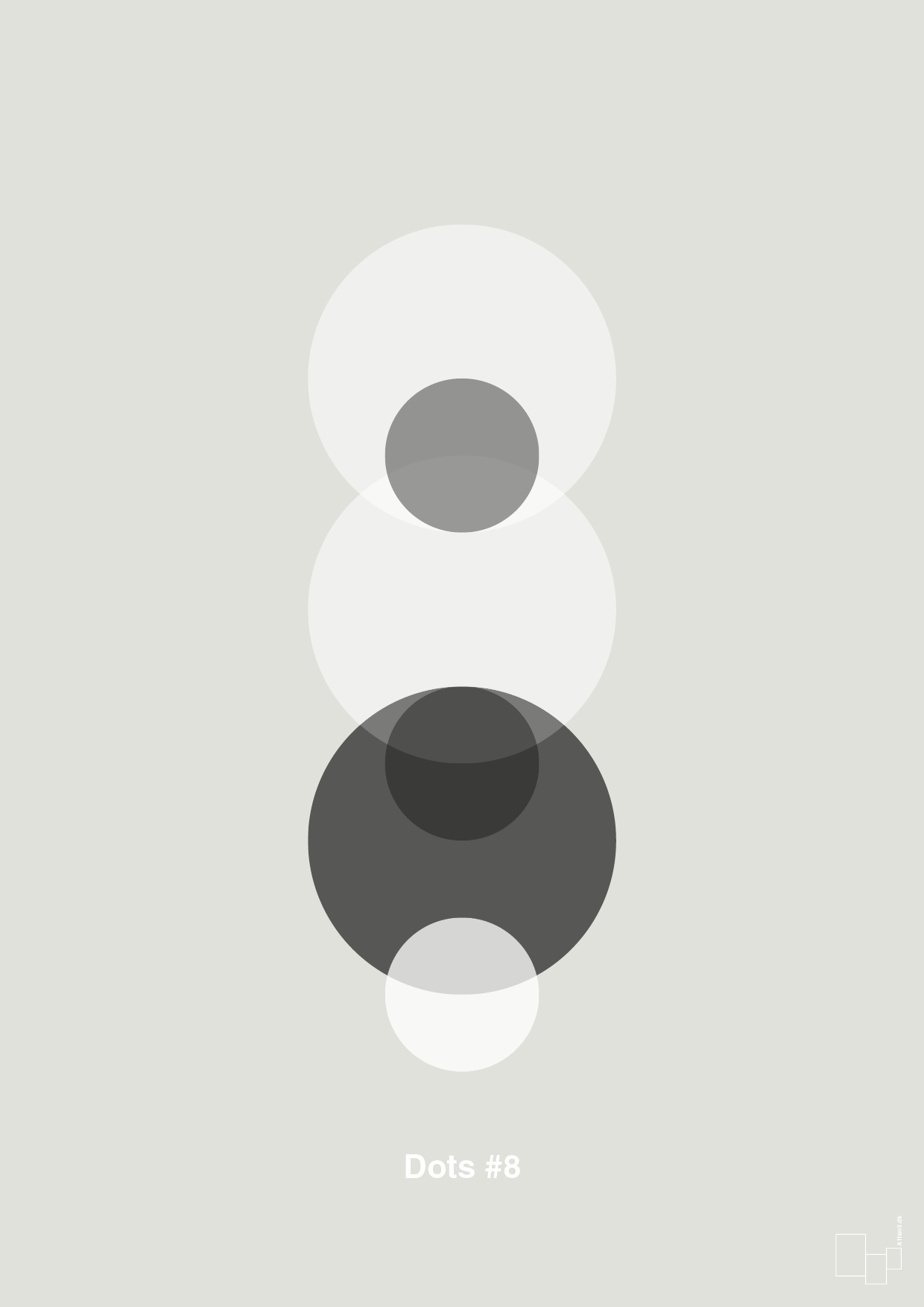 plakat: dots #8 - painters white-Illustrationer-A1two3